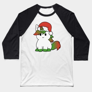 Christmas Unicorn Baseball T-Shirt